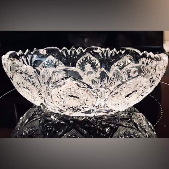 Other - Vintage Crystal Salad Bowl
